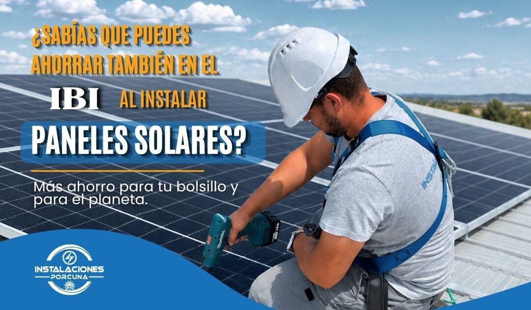 Bonificación IBI por instalar placas solares